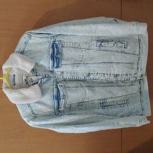 Hollister Sherpa Lined Boyfreind Jacket